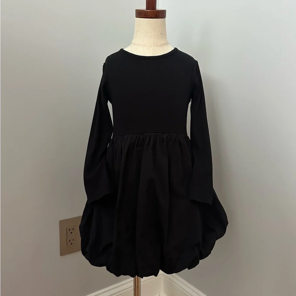 ZARA GIRLS BUBBLE DRESS IN BLACK